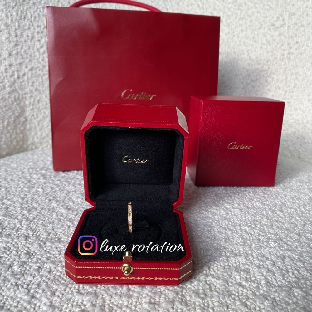 Cartier mini love diamond ring